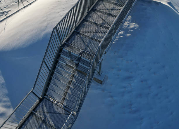 Transportation infrastructure with trench grating